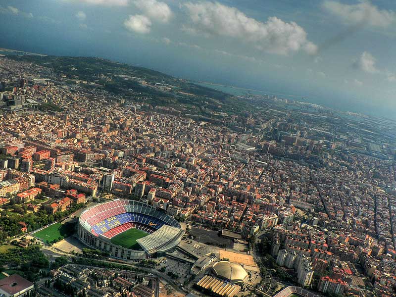 Camp nou airview