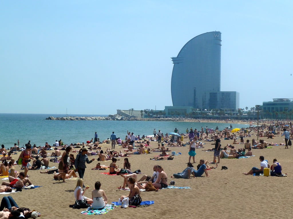 Best naked beach Barcelona