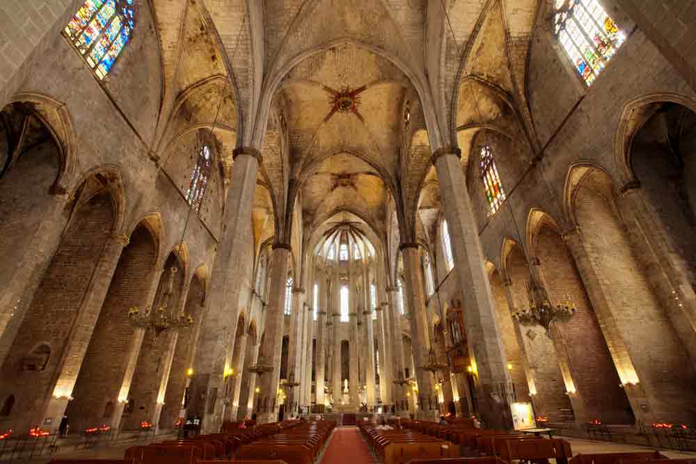 Interior Church Barcelona